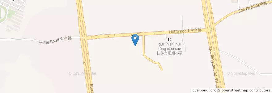 Mapa de ubicacion de 漓江厂幼儿园 en China, Guangxi, 桂林市, 七星区.