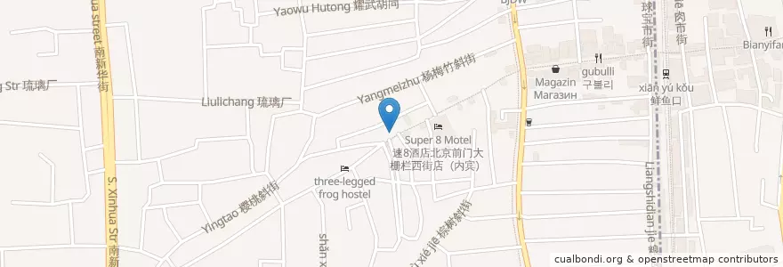 Mapa de ubicacion de Old Beijing Noodle King en Chine, Pékin, Hebei, 西城区.