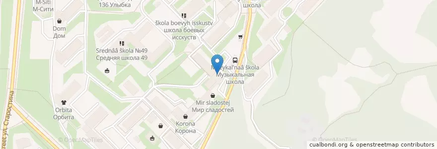 Mapa de ubicacion de Шаверма крафт en Rusia, Северо-Западный Федеральный Округ, Óblast De Múrmansk, Городской Округ Мурманск.