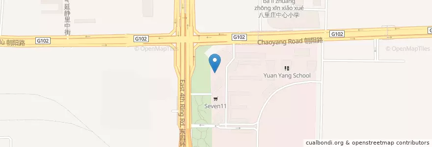 Mapa de ubicacion de Pizza Hut en 中国, 北京市, 河北省, 朝阳区.