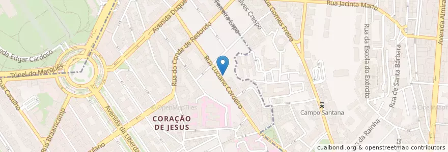 Mapa de ubicacion de Tree Story en 葡萄牙, Área Metropolitana De Lisboa, Lisboa, Grande Lisboa, 里斯本, Arroios, Santo António.
