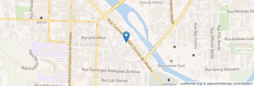 Mapa de ubicacion de Praça Rippa en Бразилия, Южный Регион, Санта-Катарина, Região Geográfica Intermediária De Joinville, Microrregião De Joinville, Jaraguá Do Sul.