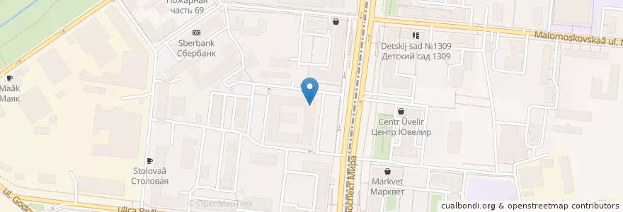 Mapa de ubicacion de Панда Скул en Russia, Distretto Federale Centrale, Москва, Северо-Восточный Административный Округ, Останкинский Район.