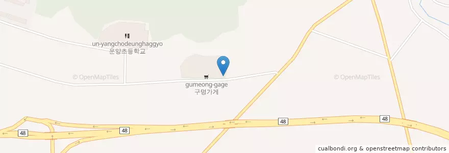 Mapa de ubicacion de 김포한옥빌리지 주차장 입구 en Республика Корея, Кёнгидо, 김포시.