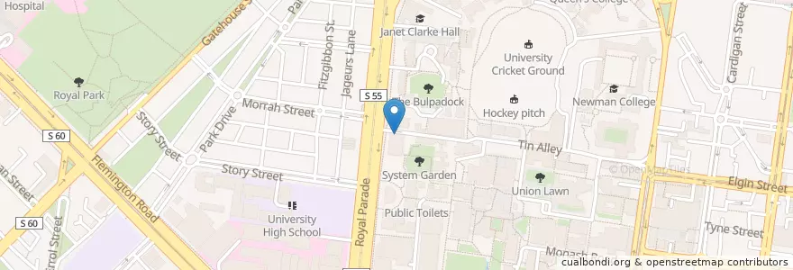 Mapa de ubicacion de Axil Coffee Roasters en أستراليا, ولاية فيكتوريا, City Of Melbourne.
