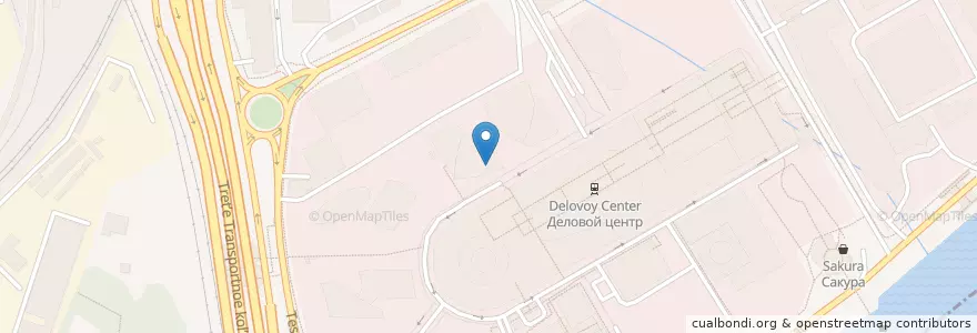 Mapa de ubicacion de OneBucksCoffee en روسيا, Центральный Федеральный Округ, Москва, Центральный Административный Округ, Пресненский Район.