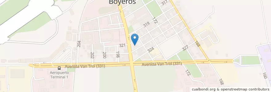 Mapa de ubicacion de Escuela de economía Ramón Las Borroto en Cuba, L'Avana, Boyeros.