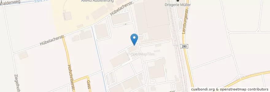 Mapa de ubicacion de Fuchs-Movesa Akademie en İsviçre, Aargau, Bezirk Brugg, Lupfig.