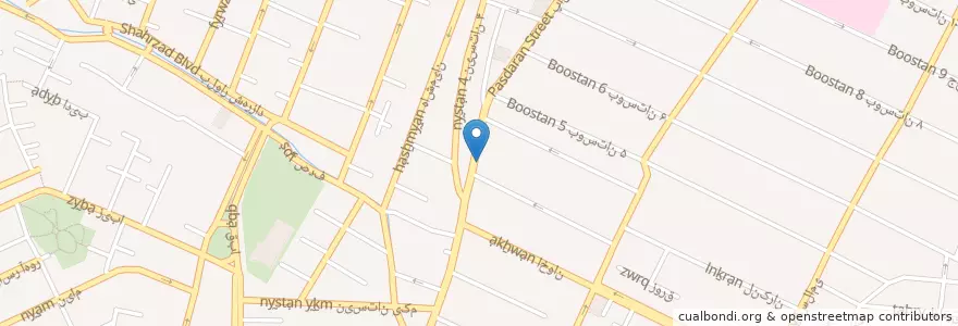 Mapa de ubicacion de هاکوپ برگر en Irão, Teerã, شهرستان تهران, Teerã, بخش مرکزی شهرستان تهران.