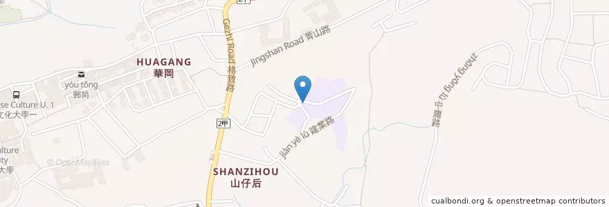 Mapa de ubicacion de 俺渡歷代聖公媽 en تایوان, 新北市, تایپه, 士林區.
