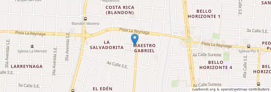 Mapa de ubicacion de Rincón Gourmet en Nikaragua, Departamento De Managua, Managua (Municipio).