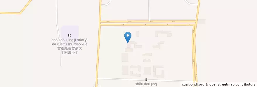 Mapa de ubicacion de 安工学院 en China, Beijing, Hebei, Fengtai District.