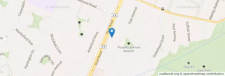 Mapa de ubicacion de Stud Smiles en 오스트레일리아, Victoria, City Of Knox.