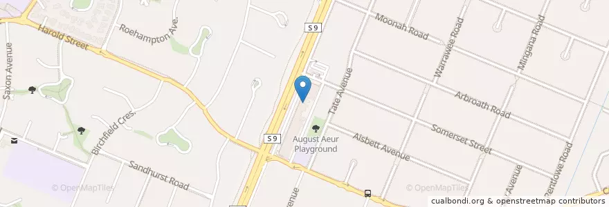 Mapa de ubicacion de Pizza Factory en Avustralya, Victoria, City Of Knox.