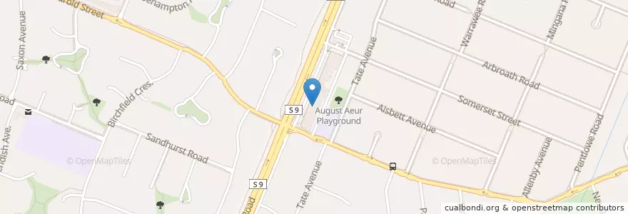 Mapa de ubicacion de Straits Cafe en 오스트레일리아, Victoria, City Of Knox.