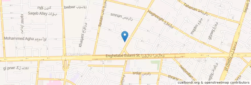 Mapa de ubicacion de بانک ملت en İran, Tahran Eyaleti, شهرستان تهران, Tahran, بخش مرکزی شهرستان تهران.