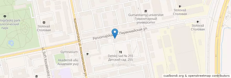Mapa de ubicacion de Мировые Судьи Кировского Района en Russia, Ural Federal District, Sverdlovsk Oblast, Yekaterinburg Municipality.