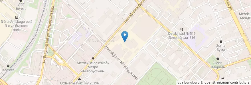 Mapa de ubicacion de Сыроварня en روسيا, Центральный Федеральный Округ, Москва, Центральный Административный Округ, Тверской Район.