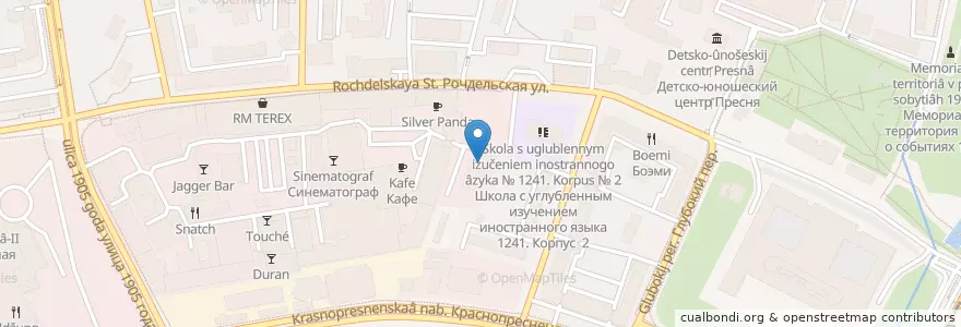 Mapa de ubicacion de The Toy en Russia, Distretto Federale Centrale, Москва, Центральный Административный Округ, Пресненский Район.