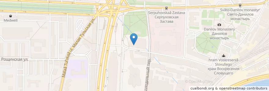 Mapa de ubicacion de Farш en Rusia, Distrito Federal Central, Москва, Южный Административный Округ, Даниловский Район.