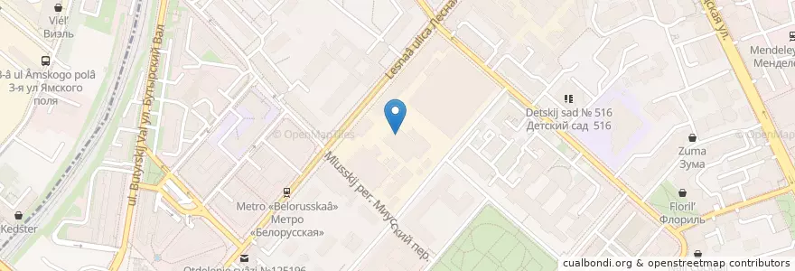 Mapa de ubicacion de КрабыКутабы en Rússia, Distrito Federal Central, Москва, Центральный Административный Округ, Тверской Район.