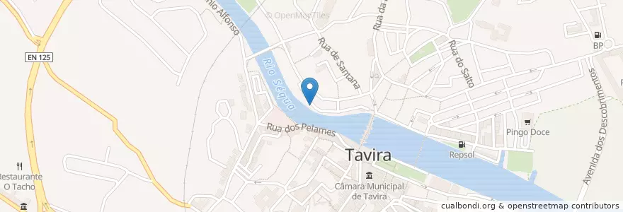 Mapa de ubicacion de Terraze en البرتغال, الغرب, الغرب, فارو, طبيرة, Tavira.