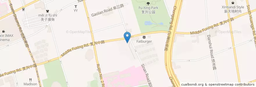 Mapa de ubicacion de MOTT 539 en China, Shanghai, 黄浦区.