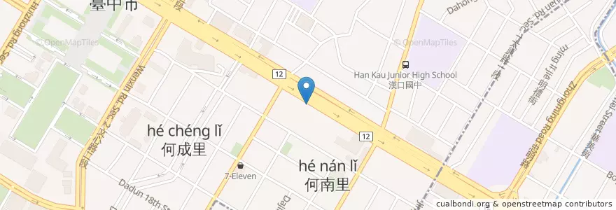 Mapa de ubicacion de Pony Leasing en Taiwan, Taichung.