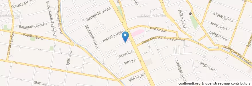 Mapa de ubicacion de ساختمان پزشکان کیان مهر en إیران, طهران, مقاطعة طهران, طهران, بخش مرکزی شهرستان تهران.