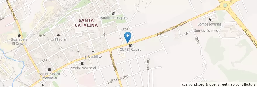 Mapa de ubicacion de El Riki en 쿠바, Villa Clara, Santa Clara, Ciudad De Santa Clara.