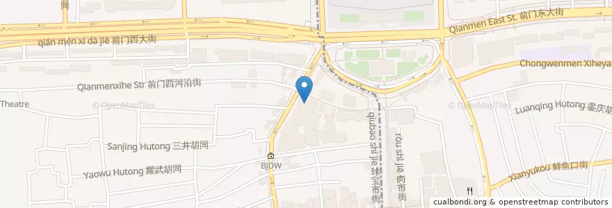 Mapa de ubicacion de 祖母的厨房 en China, Beijing, Hebei, 西城区.