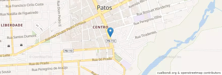 Mapa de ubicacion de Raiana en 巴西, 东北部, 帕拉伊巴, Região Metropolitana De Patos, Região Geográfica Intermediária De Patos, Região Geográfica Imediata De Patos, Patos.