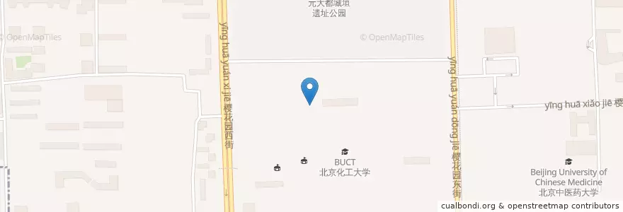 Mapa de ubicacion de 学生浴室（校内） en China, Peking, Hebei, 朝阳区 / Chaoyang.