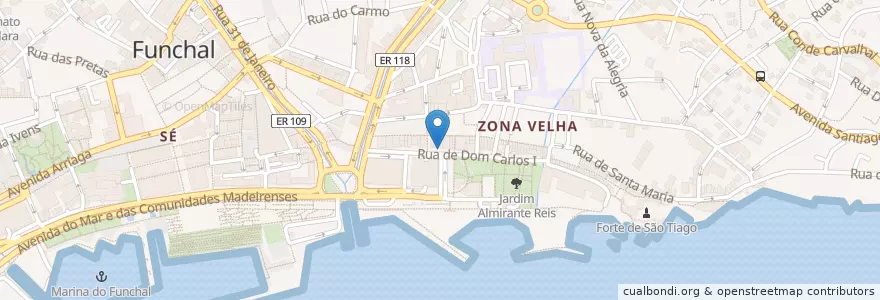 Mapa de ubicacion de Gigi Sumos en Португалия, Funchal (Santa Maria Maior).