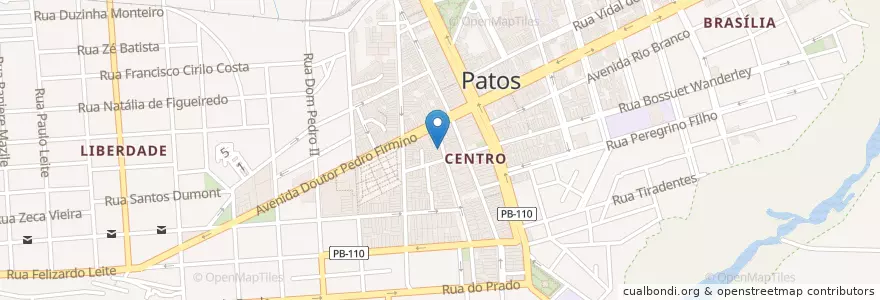Mapa de ubicacion de Estrela en Brazil, Severovýchodní Region, Paraíba, Região Metropolitana De Patos, Região Geográfica Intermediária De Patos, Região Geográfica Imediata De Patos, Patos.