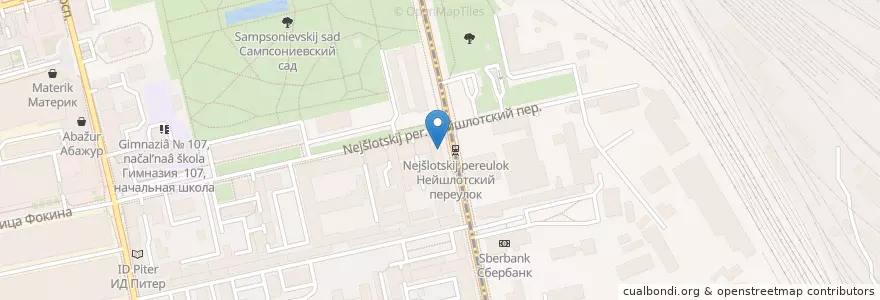 Mapa de ubicacion de Филин en Russie, District Fédéral Du Nord-Ouest, Oblast De Léningrad, Saint-Pétersbourg, Калининский Район, Финляндский Округ.
