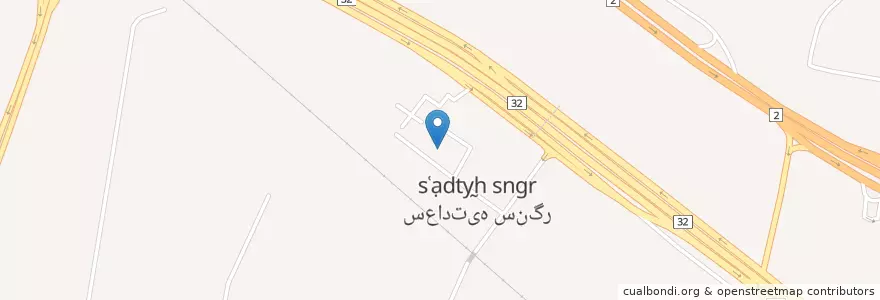 Mapa de ubicacion de مسجد الزهرا en 伊朗, استان البرز, شهرستان کرج, بخش مرکزی شهرستان کرج, گرمدره.