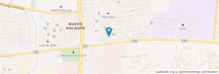 Mapa de ubicacion de Pharmacy en Cuba, Holguín, Holguín.
