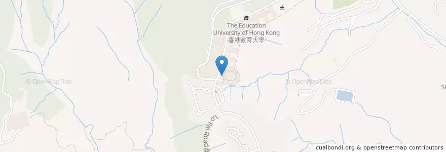 Mapa de ubicacion de 往大學站接駁校巴 en 中国, 香港, 広東省, 新界, 大埔區 Tai Po District.