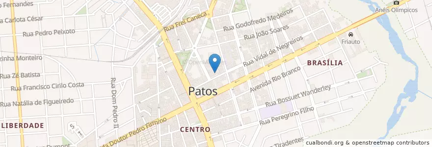 Mapa de ubicacion de China Sugoi en Brazil, Severovýchodní Region, Paraíba, Região Metropolitana De Patos, Região Geográfica Intermediária De Patos, Região Geográfica Imediata De Patos, Patos.