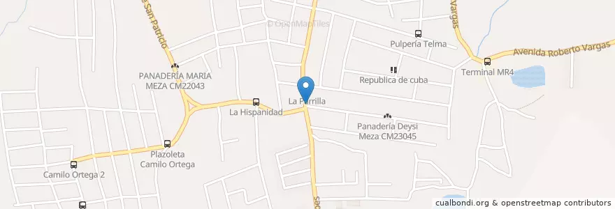 Mapa de ubicacion de Mr. Pollo en Nikaragua, Departamento De Managua, Managua (Municipio).