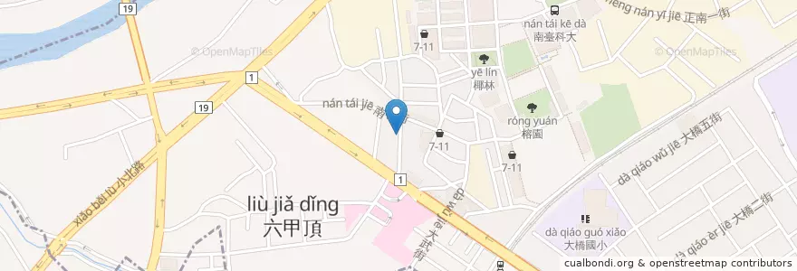 Mapa de ubicacion de 棗棗 DATE en 臺灣, 臺南市, 永康區.