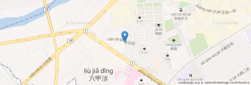 Mapa de ubicacion de 野太郎日式丼飯專賣 en Taiwan, Tainan, Yongkang.