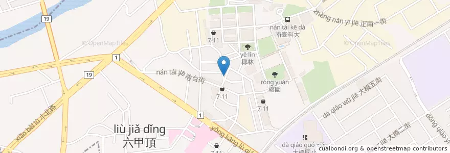 Mapa de ubicacion de Salad Buffet en Taiwan, Tainan, Yongkang District.