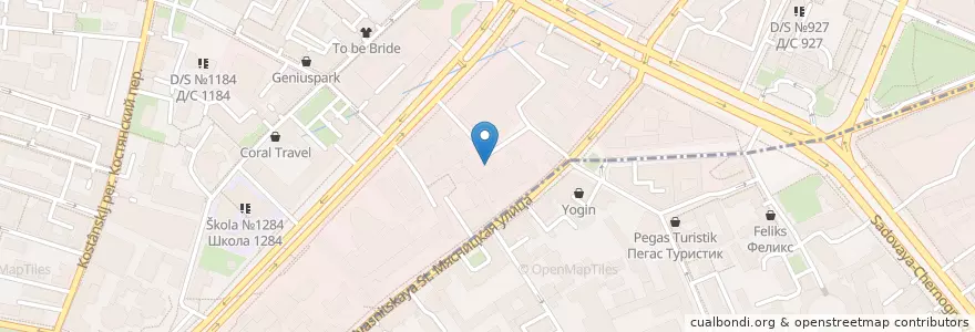 Mapa de ubicacion de Орда en Россия, Центральный Федеральный Округ, Москва, Центральный Административный Округ, Красносельский Район.