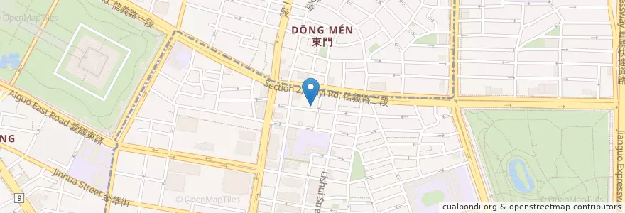 Mapa de ubicacion de 19臻味茶苑 en Taiwan, New Taipei, Taipei, Da'an District.
