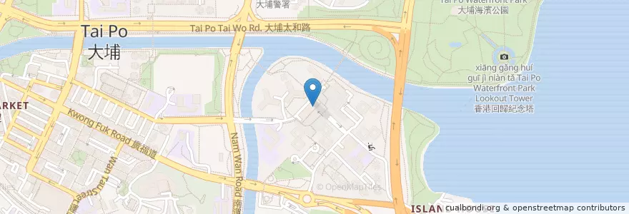 Mapa de ubicacion de 甜緣蜜語 en 中国, 香港, 広東省, 新界, 大埔區 Tai Po District.