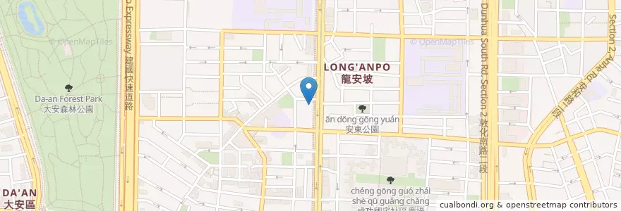Mapa de ubicacion de 紅點桌邊飲 en 台湾, 新北市, 台北市, 大安区.