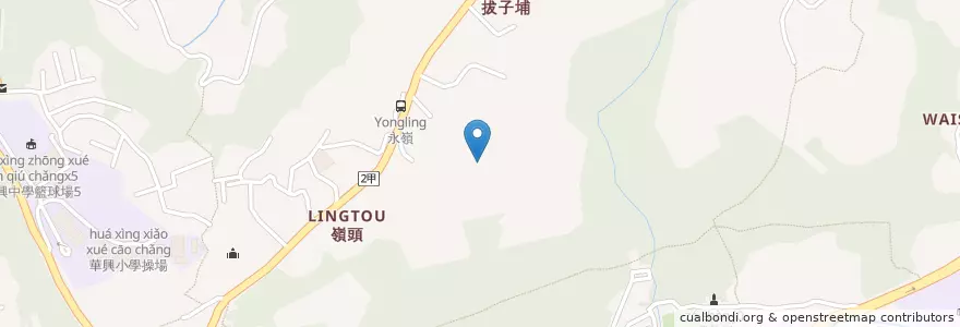 Mapa de ubicacion de 福德宮 en 台湾, 新北市, 台北市, 士林区.
