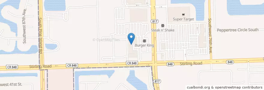 Mapa de ubicacion de Di Salvo's Pizza en United States, Florida, Broward County, Davie.